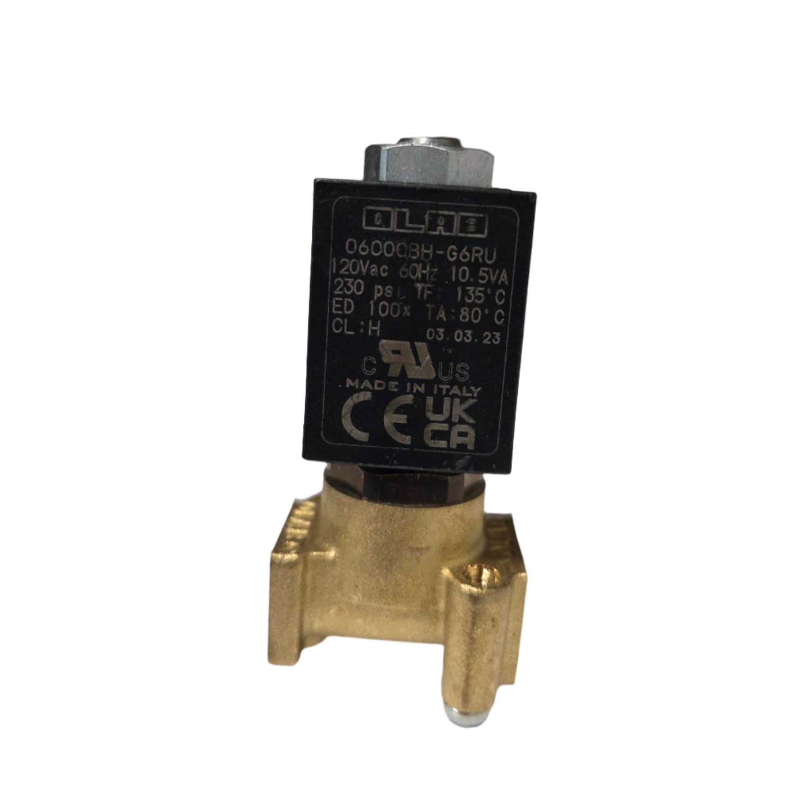 120V 1/8" F x 1/8" F Two-Way OLAB Solenoid