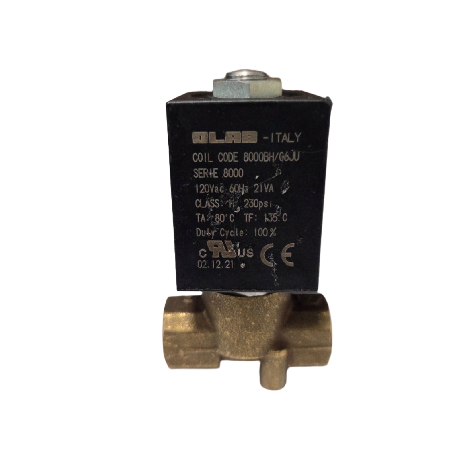 120V 1/8" F x 1/8" F Two-Way OLAB Solenoid