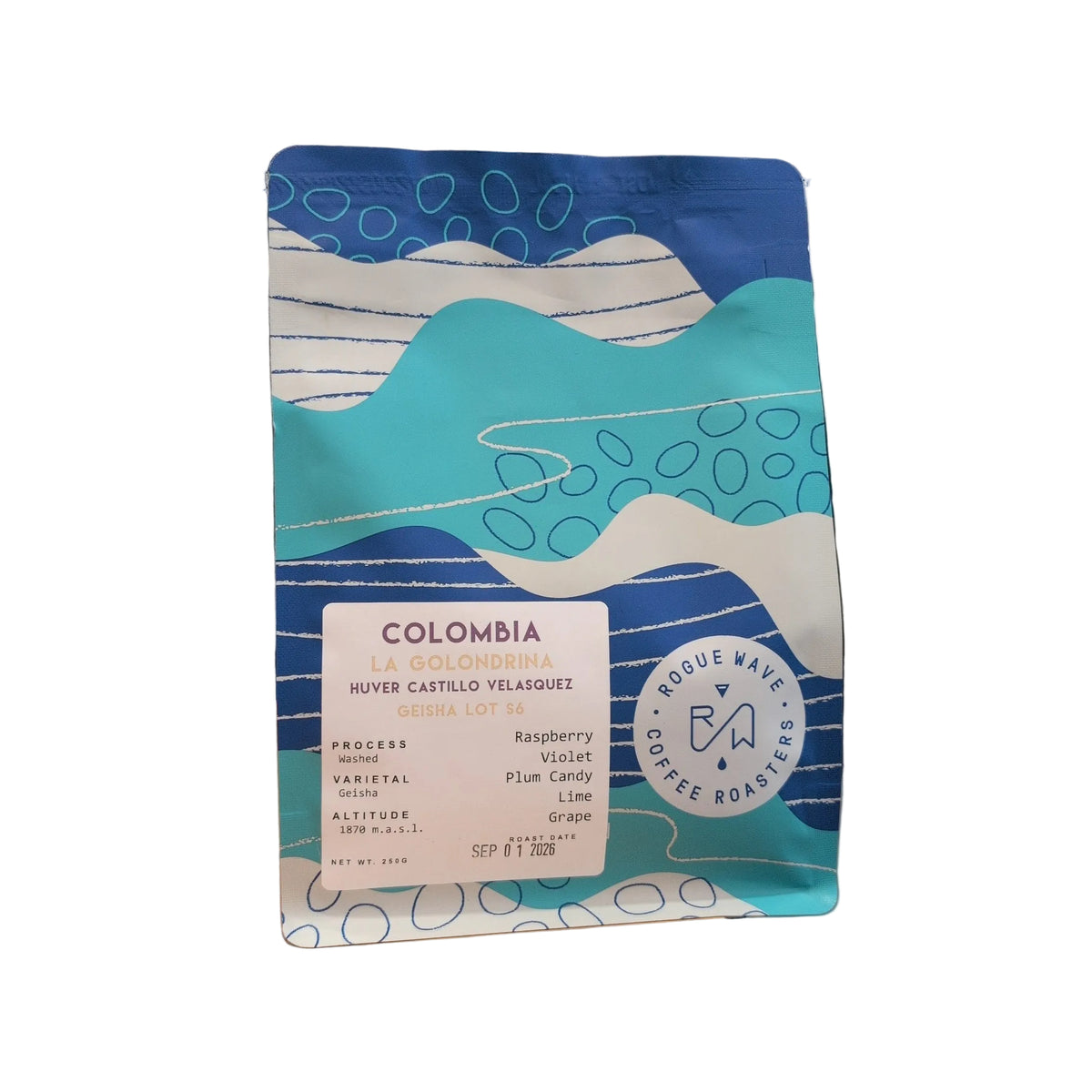 Rogue Wave - Colombia - La Golondrina Lot S6 Geisha Coffee Beans