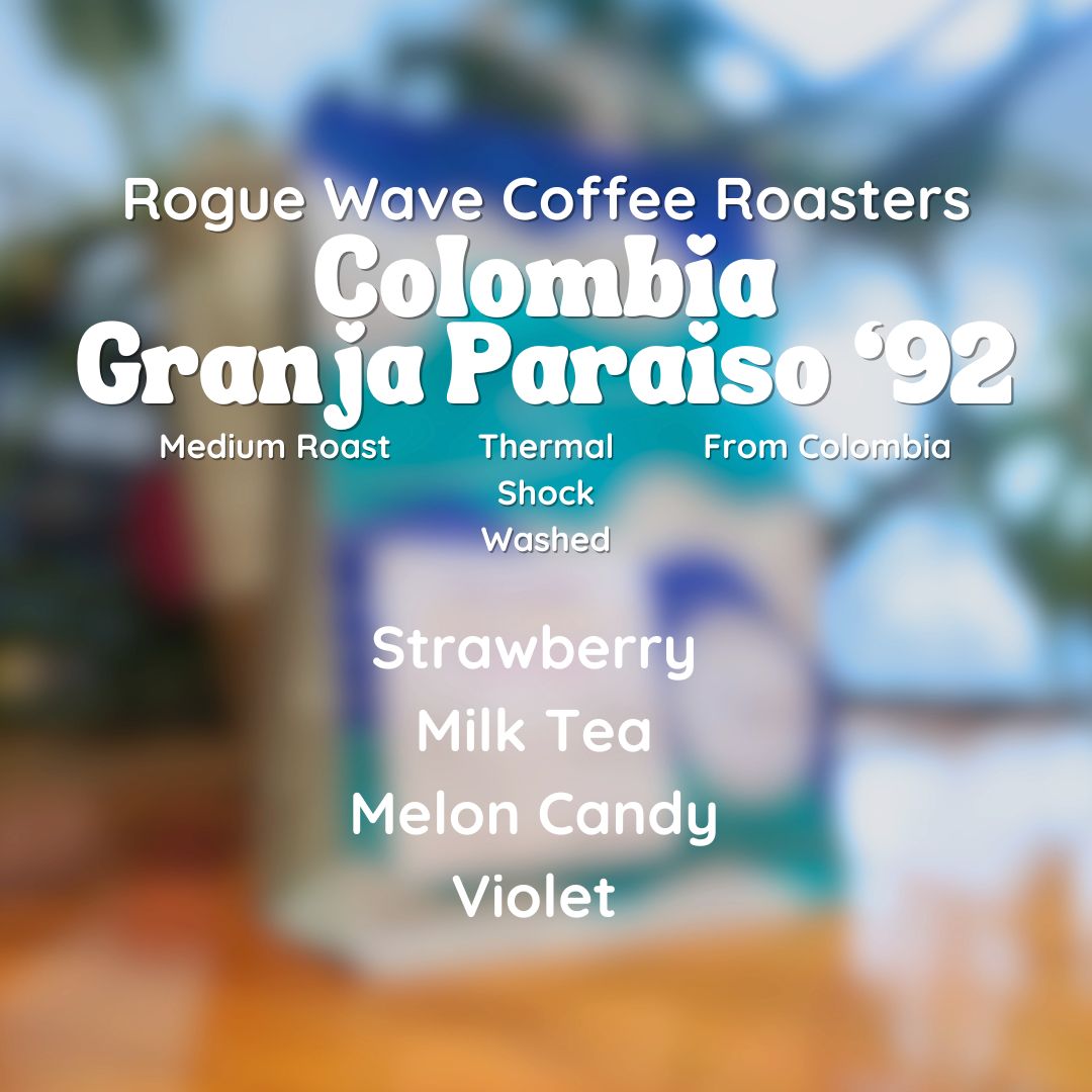 Rogue Wave Colombia Granja Paraiso 92 Pink Bourbon Coffee Beans