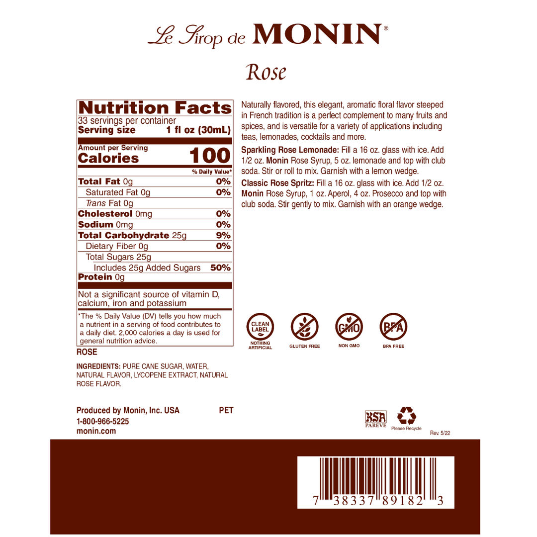 Monin Rose Syrup