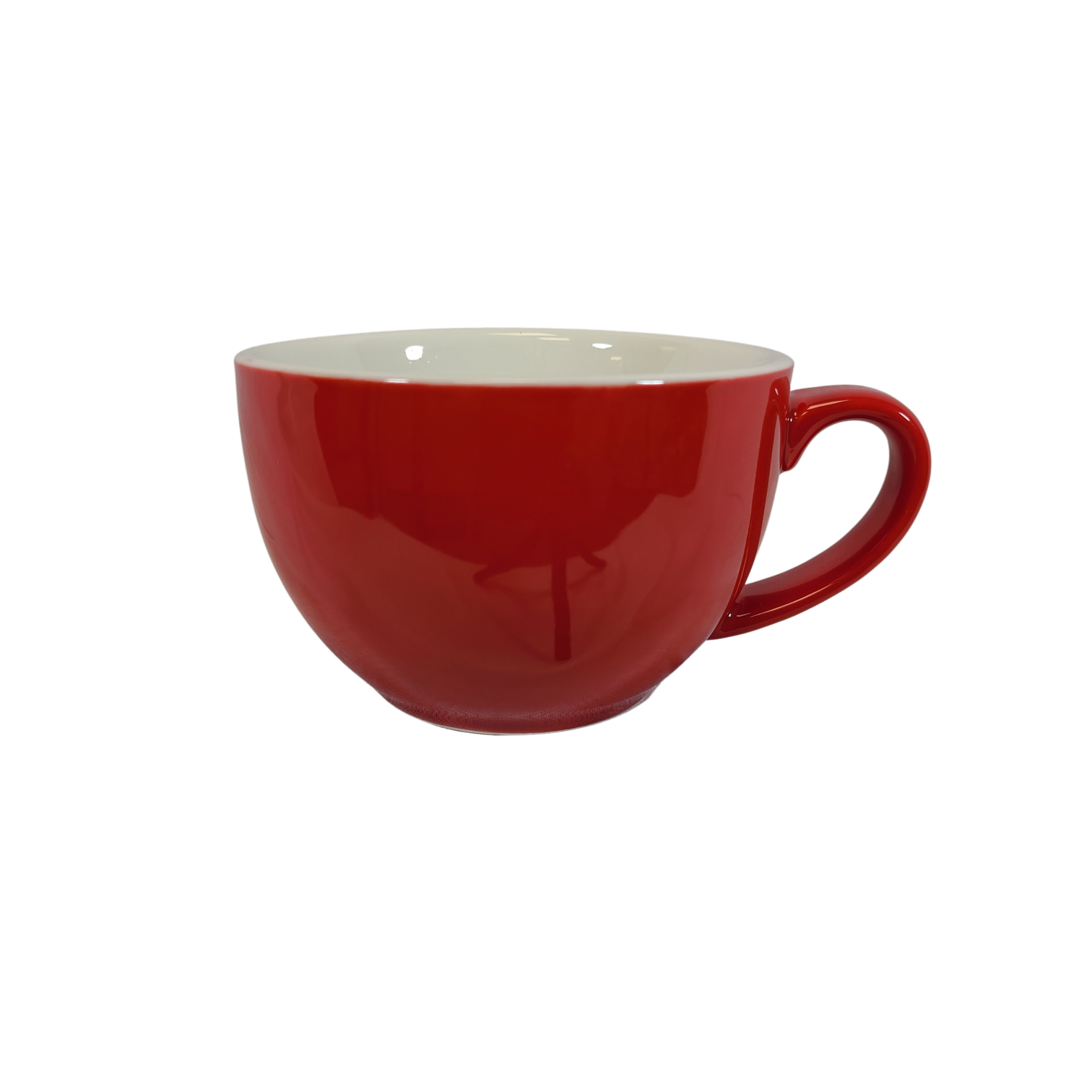 Coffee Addicts commercial ceramic cup in glossy red latte cup 12oz 350ml