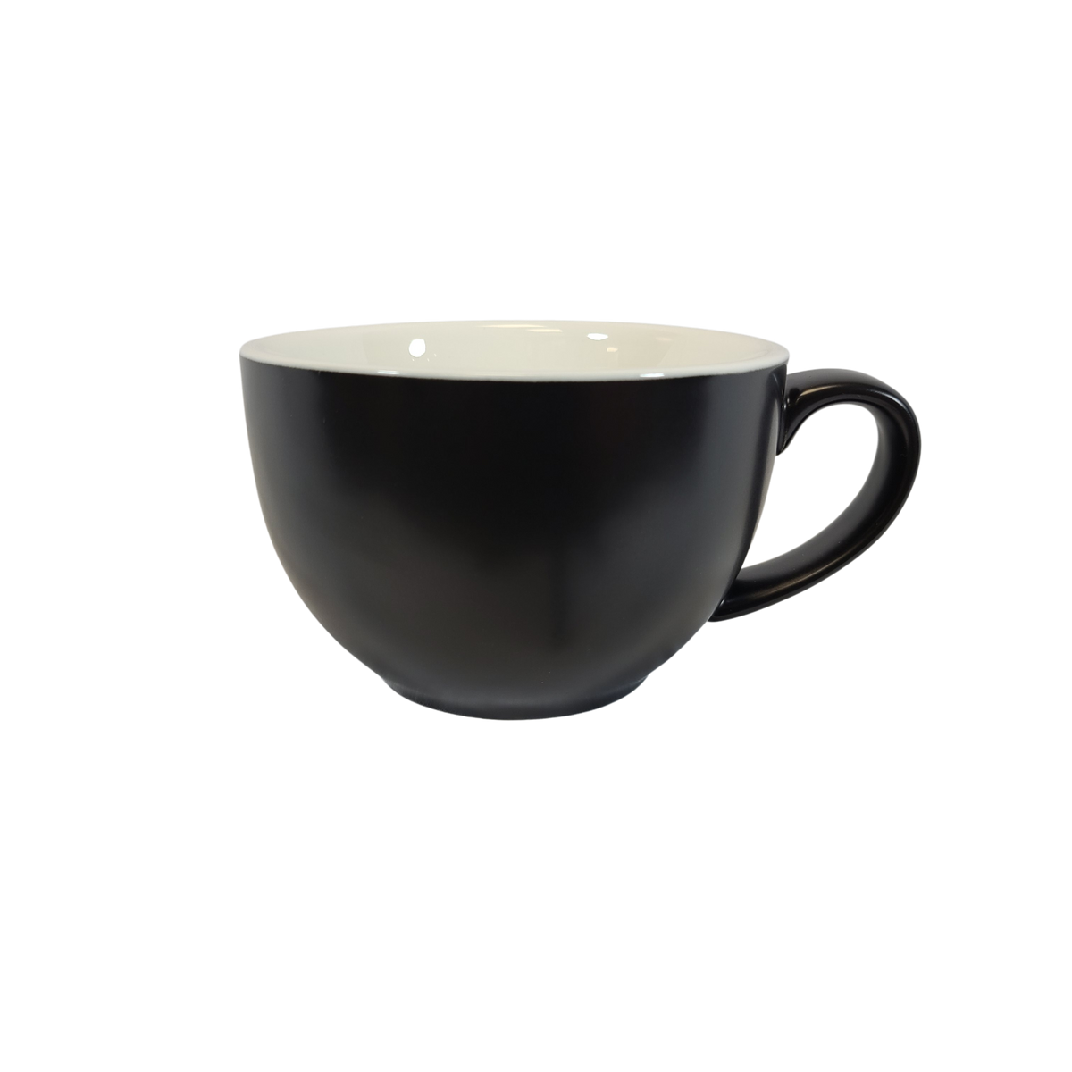Coffee Addicts commercial ceramic cup in matte black latte cup 12oz 350ml