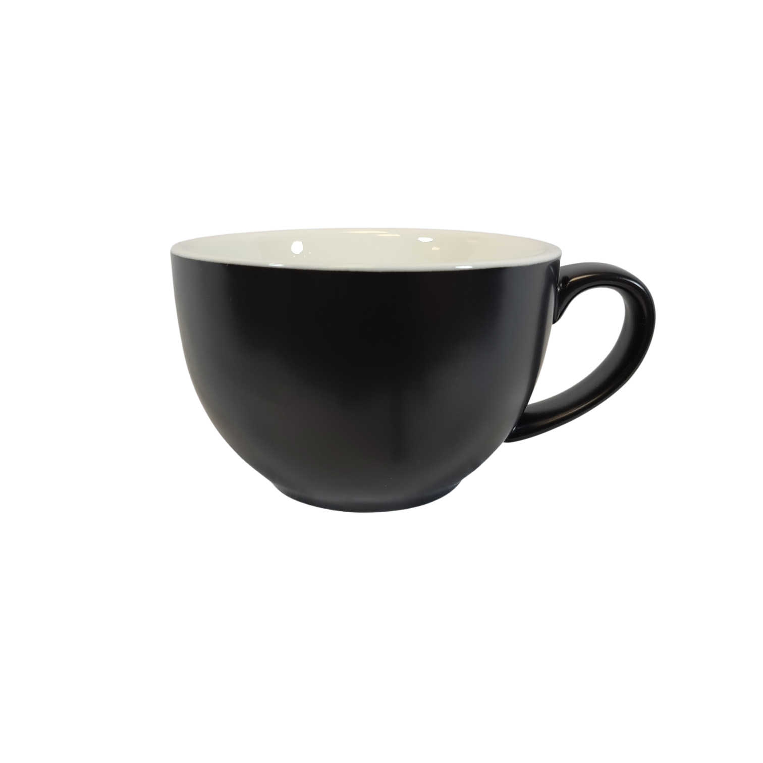 Coffee Addicts commercial ceramic cup in matte black latte cup 12oz 350ml