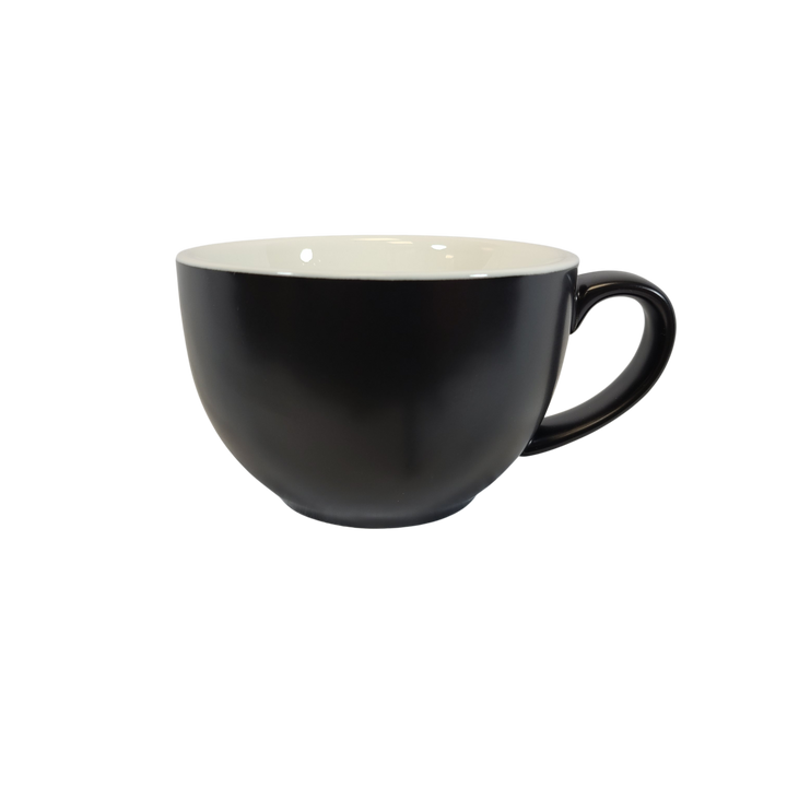 Coffee Addicts commercial ceramic cup in matte black latte cup 12oz 350ml