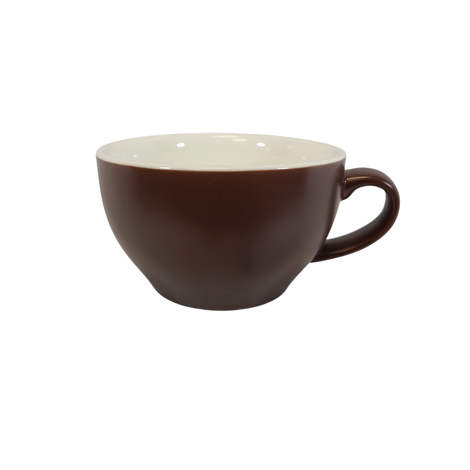Coffee Addicts commercial ceramic cup in matte brown latte cappuccino cup 8oz 250ml