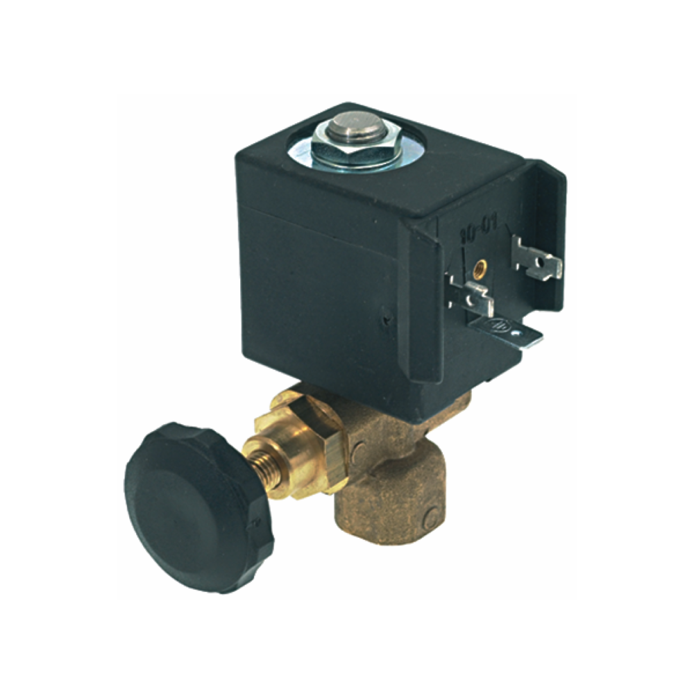 220V 1/4" Two-Way Adjustable Hot Water Solenoid - Coffee Addicts Canada