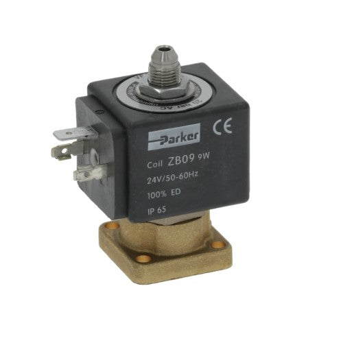 24V 50/60HZ 9W Three-Way Parker Solenoid - Coffee Addicts Canada