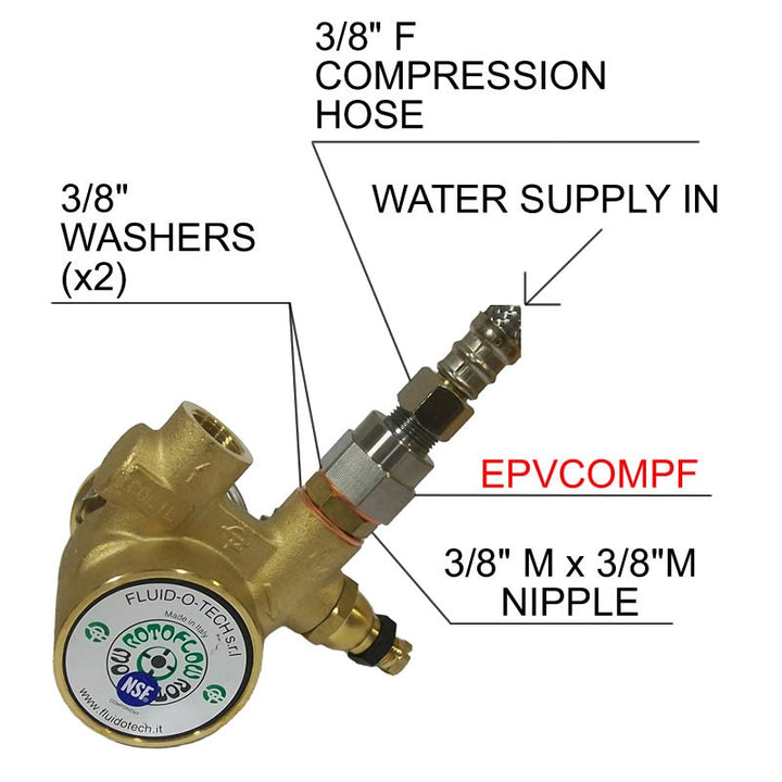 3/8 BSP Female x 3/8 Compression Male - Coffee Addicts Canada