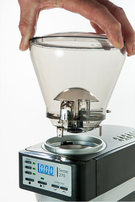 Baratza Sette 270 hopper with shut off
