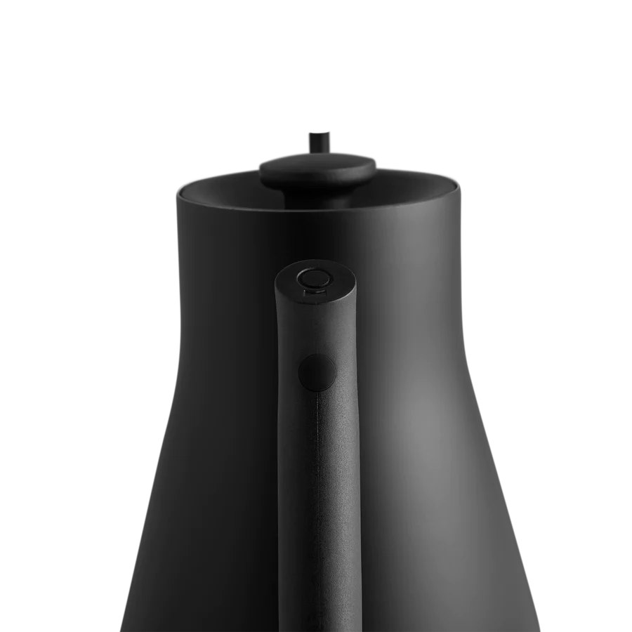 Fellow EKG matte black kettle side view