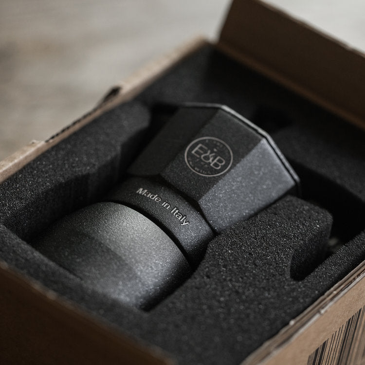 E&B Lab Classic Moka Pot in the box