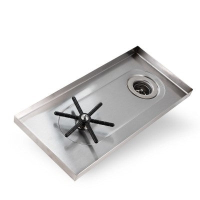 Espresso Parts 7"x15"x7/8" Rinser with Side Spray - Coffee Addicts Canada