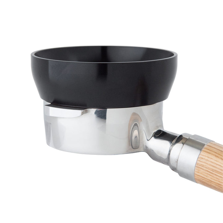 Flair 58 portafilter funnel, third angle