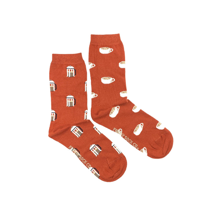 Friday Sock Co French Press Mismatched Socks small women size