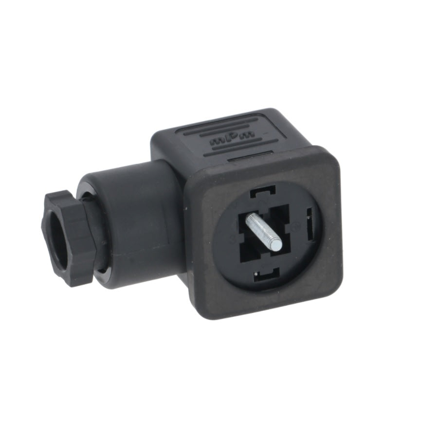 Large Solenoid Voltage Connector black