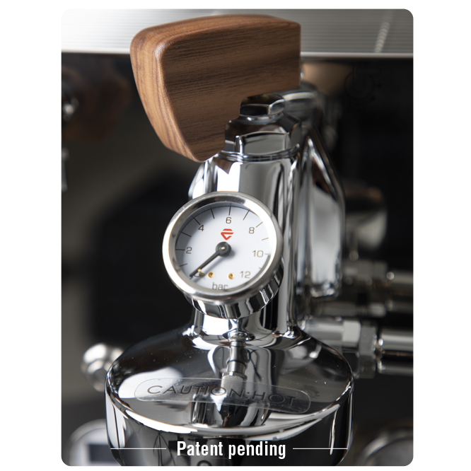 Lelit Bianca PL162T flow control and group head pressure gauge