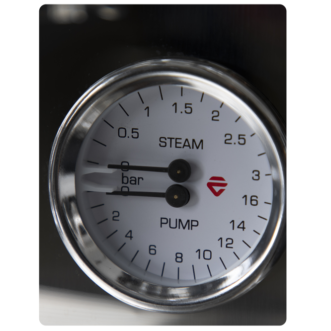 Lelit Bianca PL162T dual pressure gauge