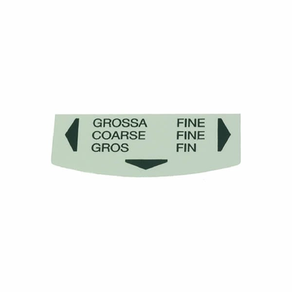 Mazzer Coarse Fine Sticker - Coffee Addicts Canada