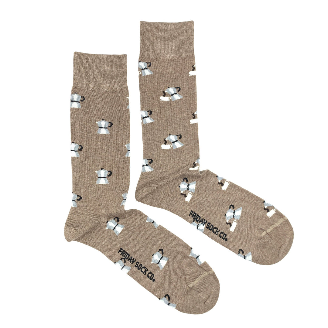 Friday Sock Co Moka Pot Mismatched Socks large men size