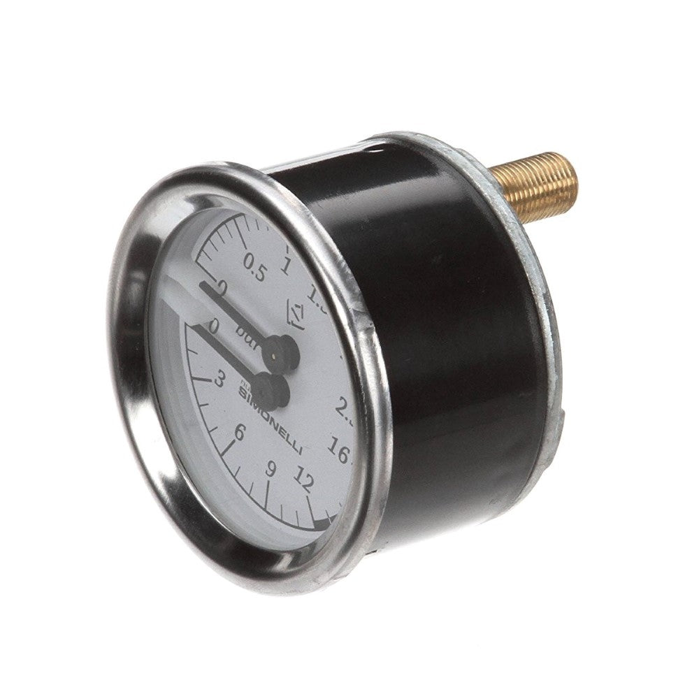 Nuova Simonelli Double Scale Pressure Gauge - Coffee Addicts Canada