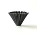 Origami medium ceramic dripper in black
