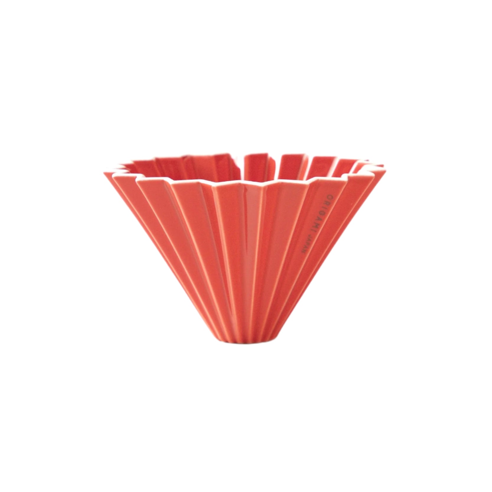 Origami medium ceramic dripper in red