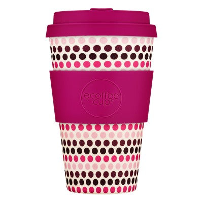 Pink Polka Ecoffee Cup - Coffee Addicts Canada