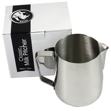 Rhino Coffee Gear Classic Milk Pitcher (12, 20, or 32oz) - Coffee Addicts Canada