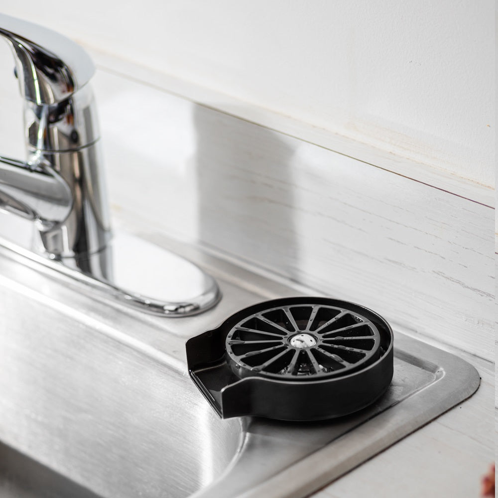 Espresso Parts 4" Round Sink Rinser With Wobble Plate