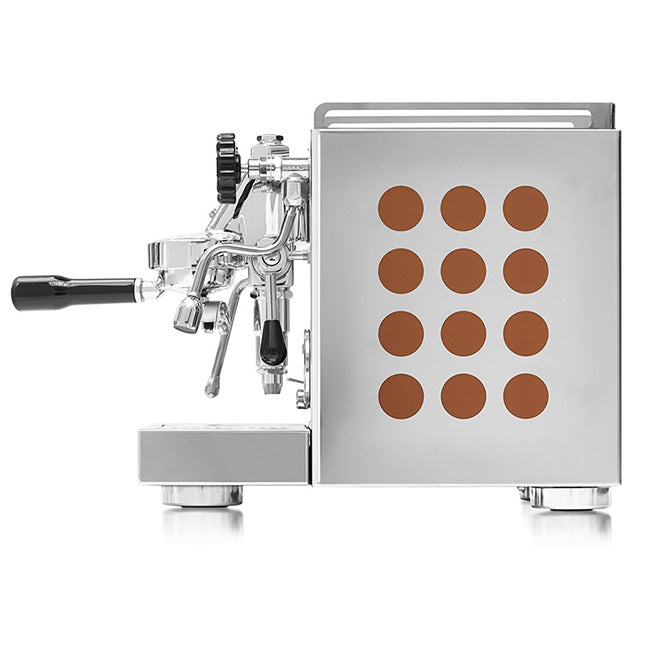 Rocket Appartamento Espresso Machine with copper insert side view
