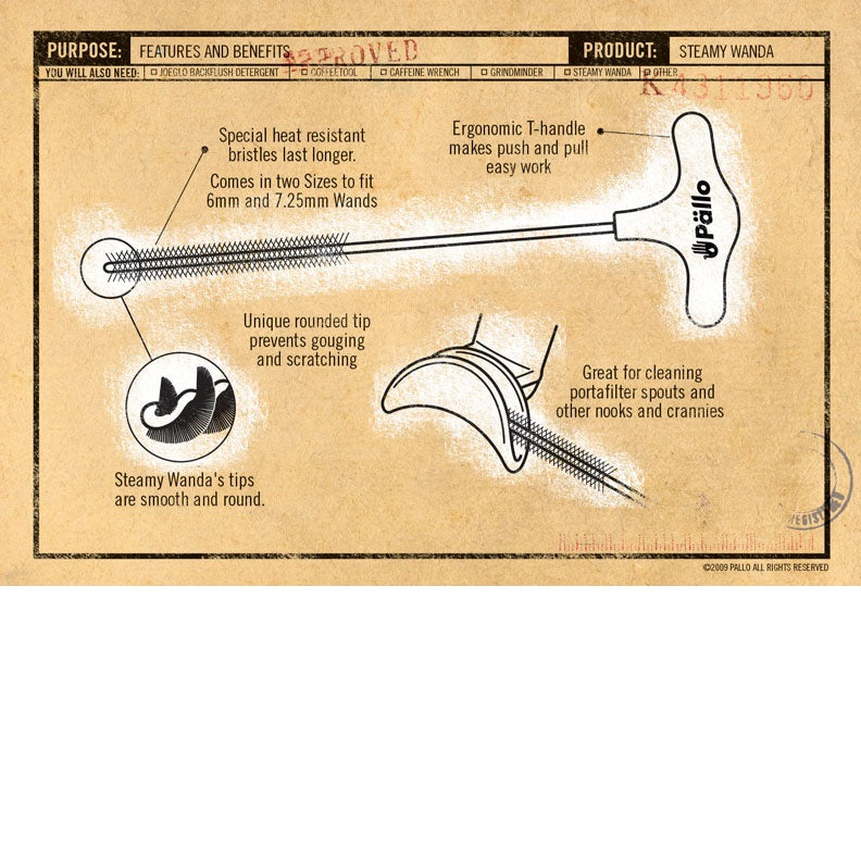 Pallo Steamy Wanda Green Small (6mm ID Wand)