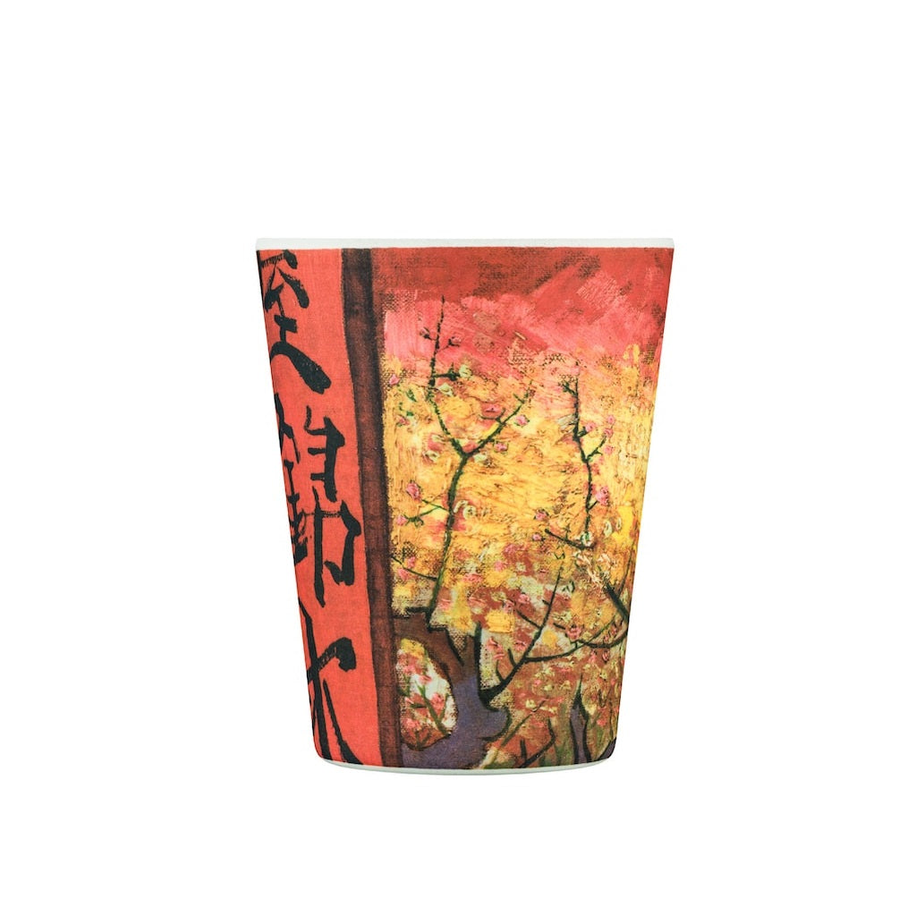 Van Gogh Museum: Flowering Plum Orchard ecoffee cup bamboo fiber 12oz without silicone sleeve