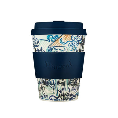 Van Gogh Museum: Old Vineyard ecoffee cup bamboo fiber 12oz with silicone sleeve