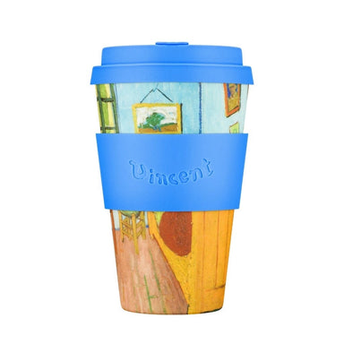 Van Gogh Museum: The Bedroom ecoffee cup bamboo fiber 14oz with silicone sleeve