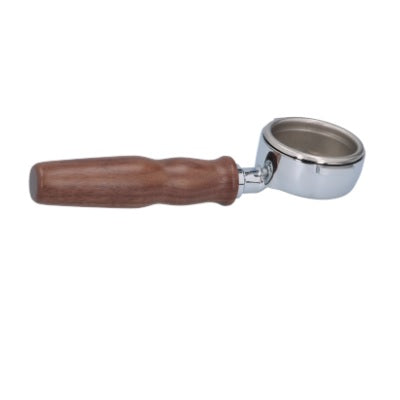 Wega Bottomless Portafilter With Walnut Wood Handle (After-Market) - Coffee Addicts Canada