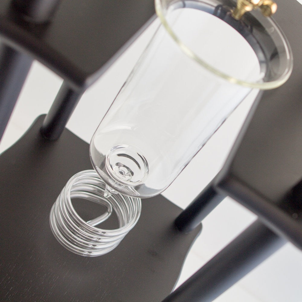 Yama Glass 25 Cup Cold Drip Maker Straight Black Wood Frame (Special Order) - Coffee Addicts Canada