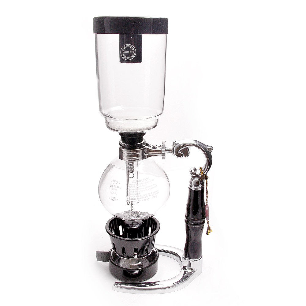 Yama Glass 3 Cup Tabletop Coffee Syphon With Alcohol Burner (TCA-3D) - Coffee Addicts Canada