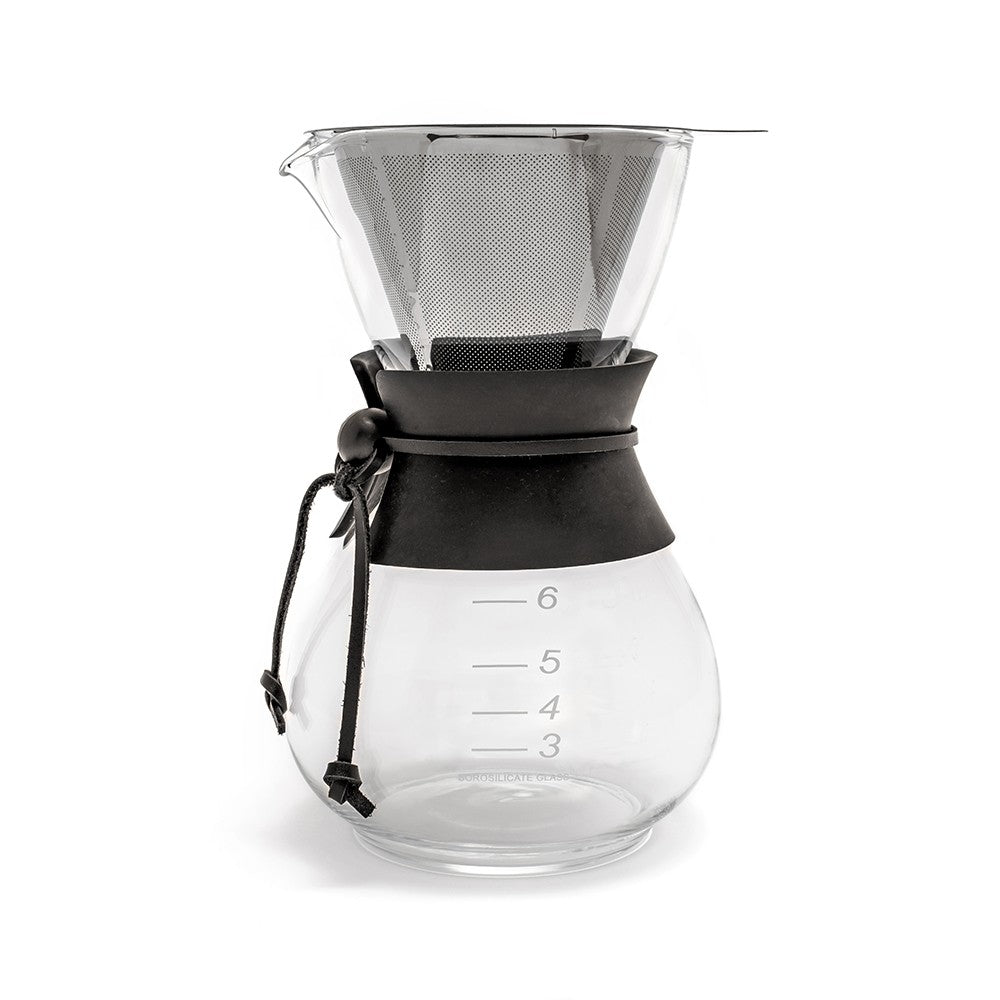 Yama Glass Coffee Drip Pot with Stainless Cone Filter - (30oz) - Coffee Addicts Canada