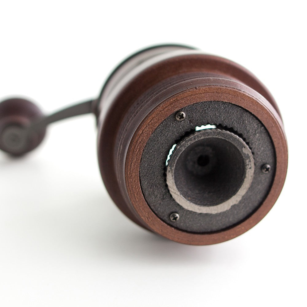 Yama Manual Coffee Grinder bur close up