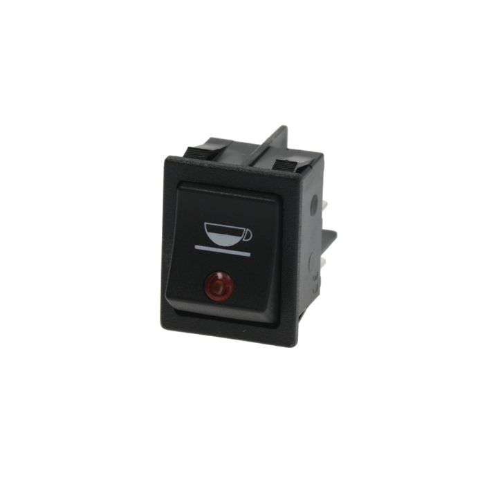 Rancilio Silvia Black On/Off Brew Switch With Orange Light and Coffee Symbol (OEM)